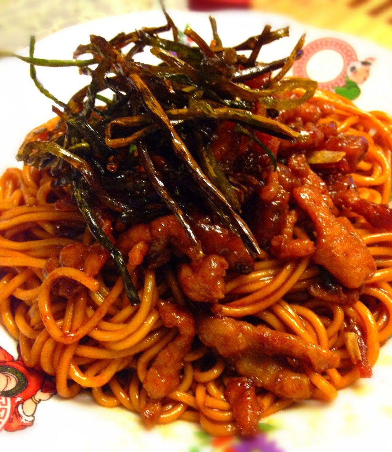 老上海葱油开洋拌面