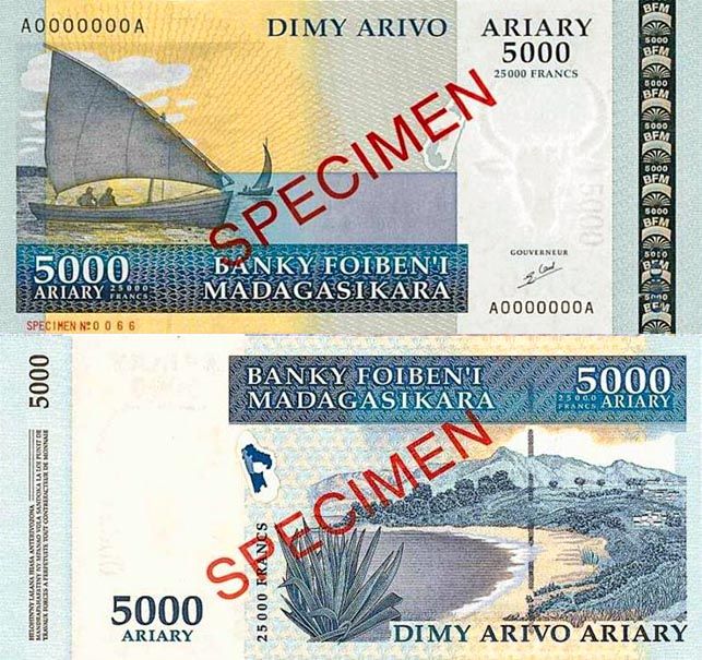  p>马达加斯加货币现在的流通货币为阿里亚里,原为 a target="_blank"