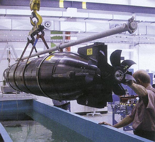  p>黑鲨鱼雷配有装药250公斤的六边形高爆战斗部