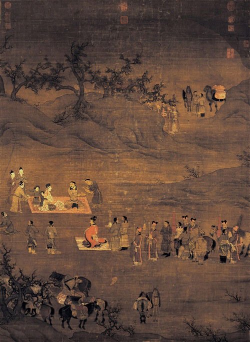 文姬归汉图（传为陈居中所作的画作）_百度百科