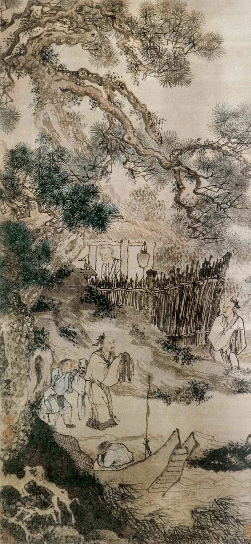  p>《柴门送客图》是明代画家 a href="#" data-lemmaid="1187918">