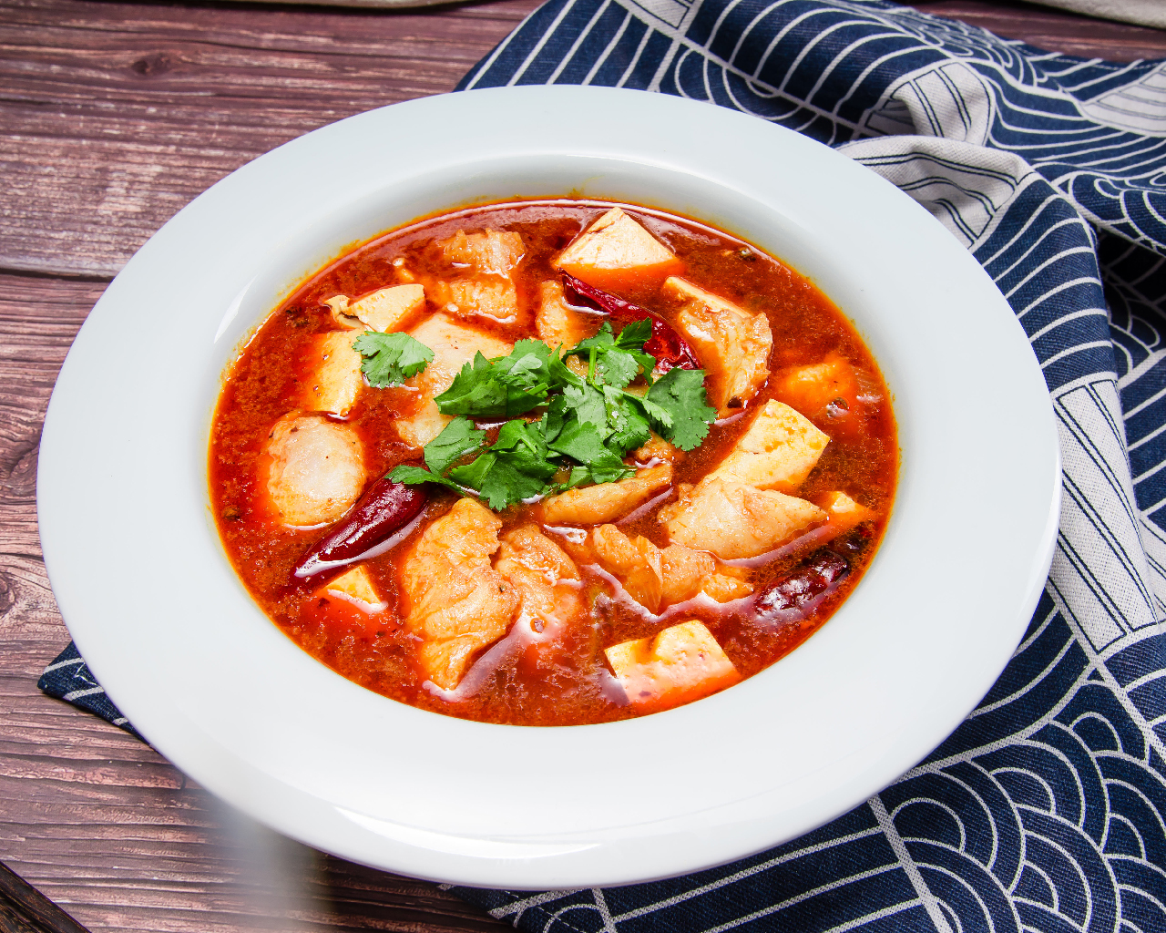  p>川味辣豆花,是一道川菜,制作原料主要有豆腐,大葱等. /p>