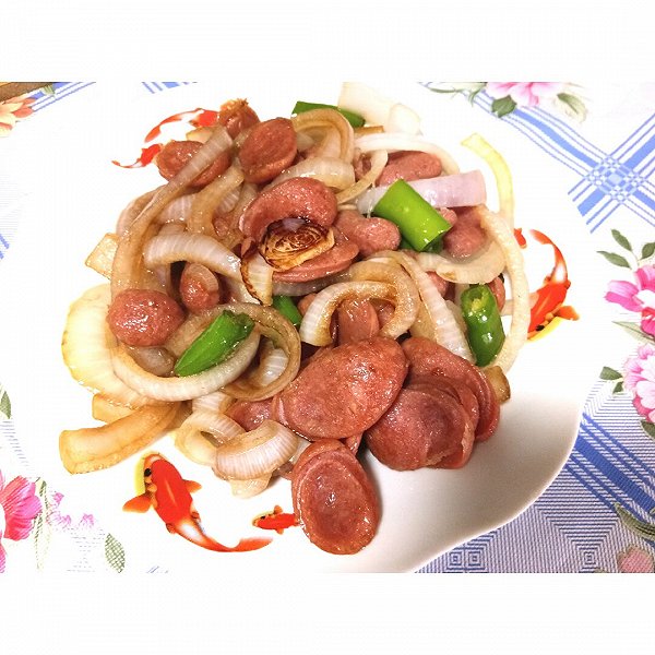 洋葱炒圆火腿