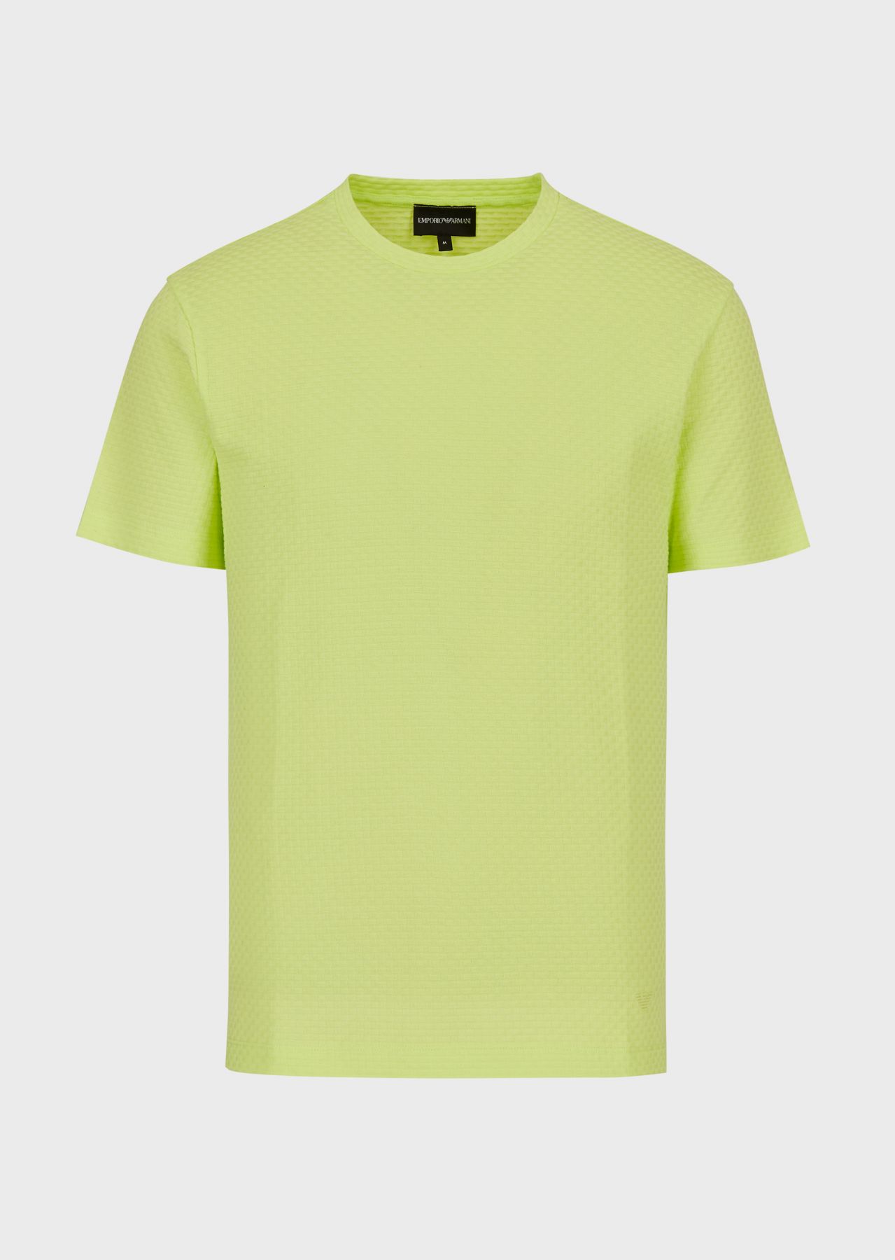 通体提花图案棉质短袖t恤