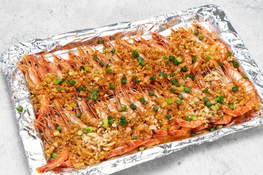 黑胡椒蒜蓉烤虾