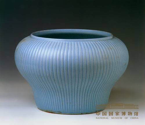 天藍釉蘋果尊 大清康熙年製 六字三行楷書款 古玩 中国美術 唐物 擺件 SN23 天藍釉蘋果尊 大清康熙年製 六字三行楷書款 古玩 中国美術 唐物 擺件