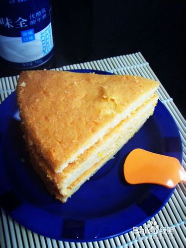 胡萝卜香橙海绵蛋糕