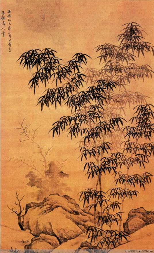 修竹树石图_百度百科