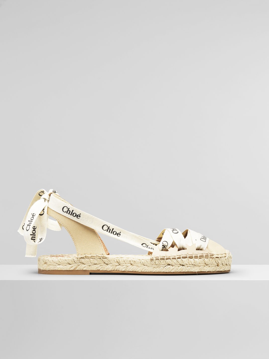 ingrid系带草编平底凉鞋