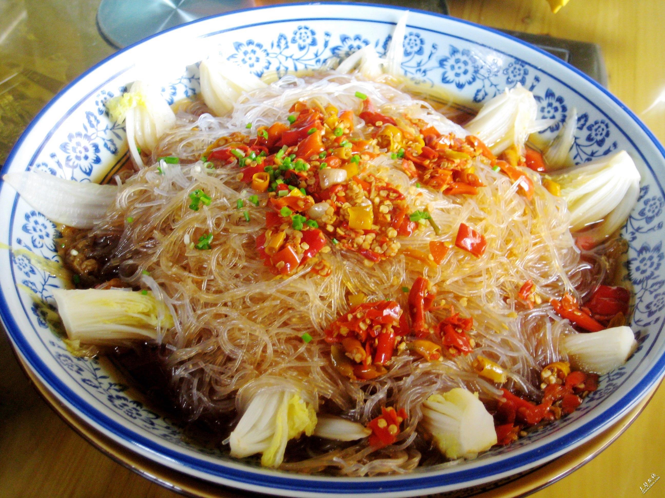 白菜粉丝炒辣椒