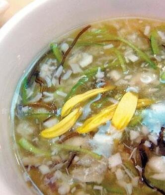 菊花鱼茸羹