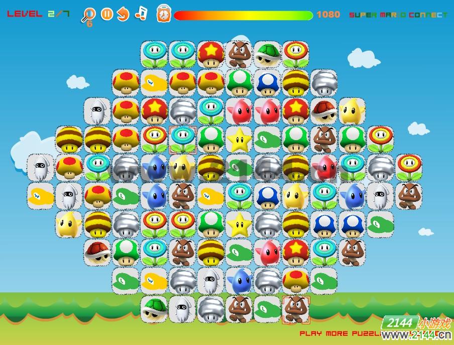 连连看》是一款小游戏,游戏目标为在规定的时间内成功消除所有的图标