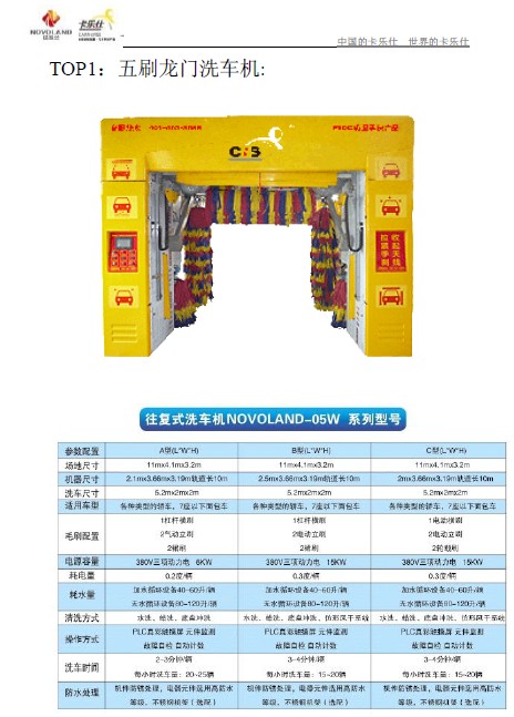 卡乐仕全自动电脑洗车机