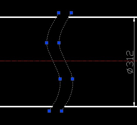 假想将其折断,只画两端的形状而把中间部分省略,这种画法称为断开画法