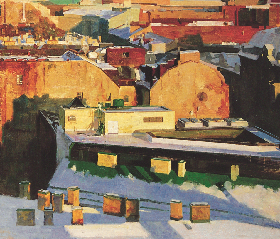  p>《北方的城市》为张元稼于2007年创作的绘画作品,作品以鸟瞰俯视的