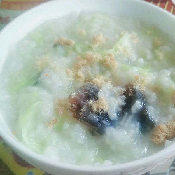 皮蛋肉松粥