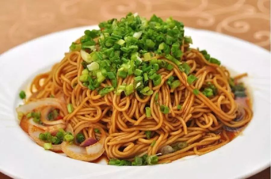 猪油葱花拌面