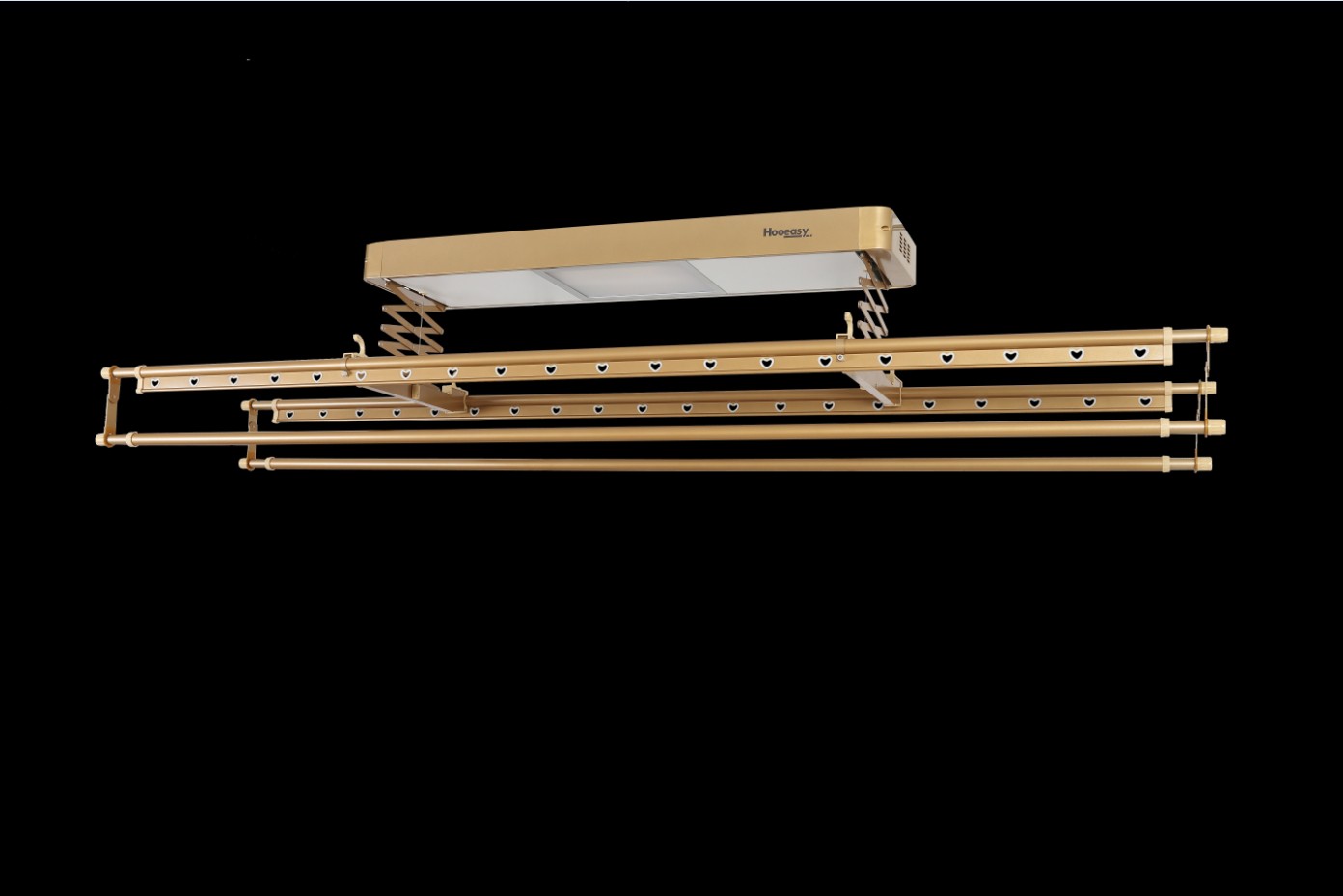 好易点智能晾衣机集全效立体烘干技术,无线射频遥控,led艺术照明,光波