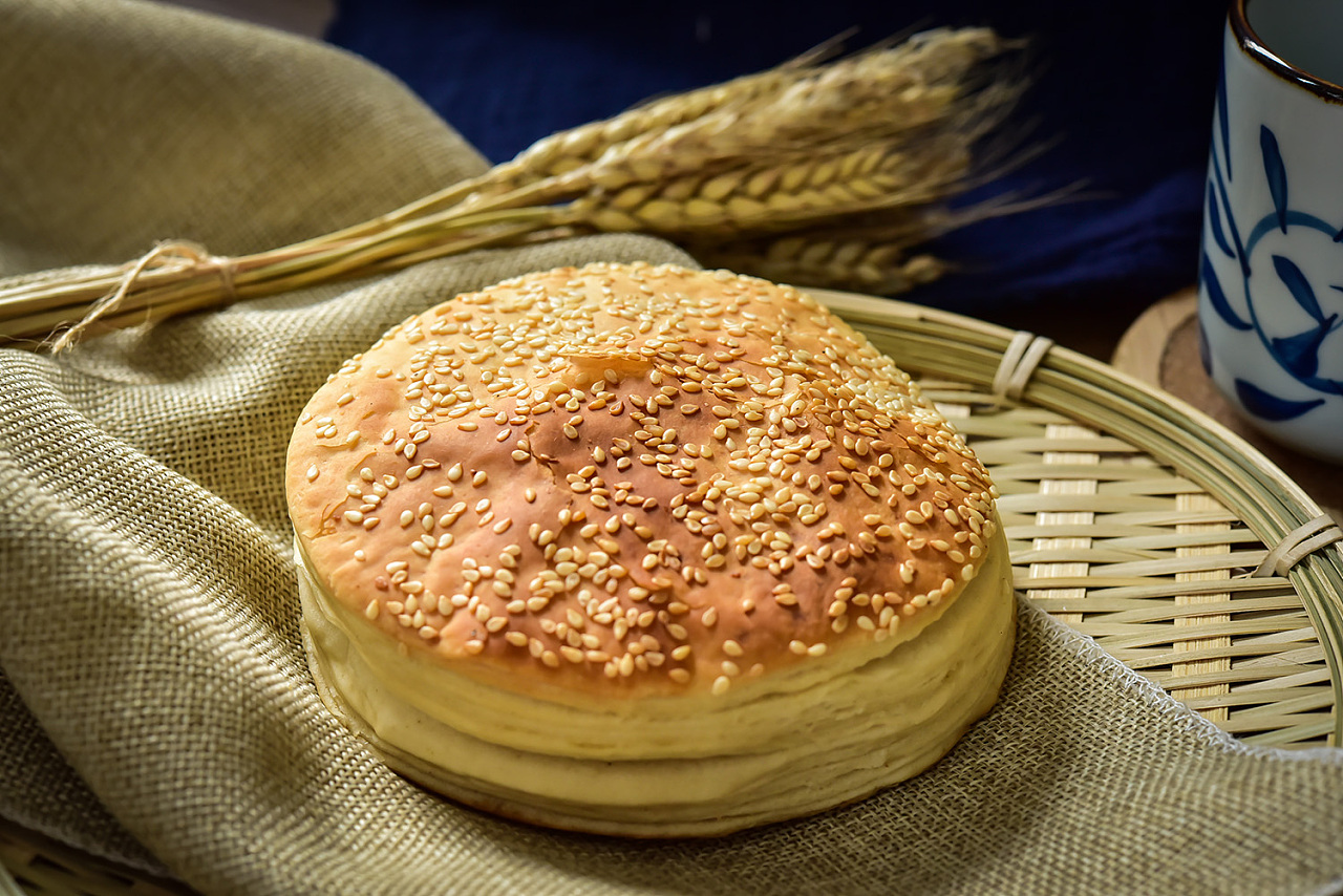 千层芝麻烧饼
