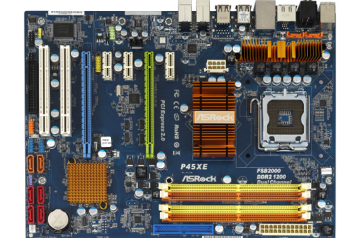  p>华擎p45xe是一款电脑主板,主芯片组为intel p45. /p>