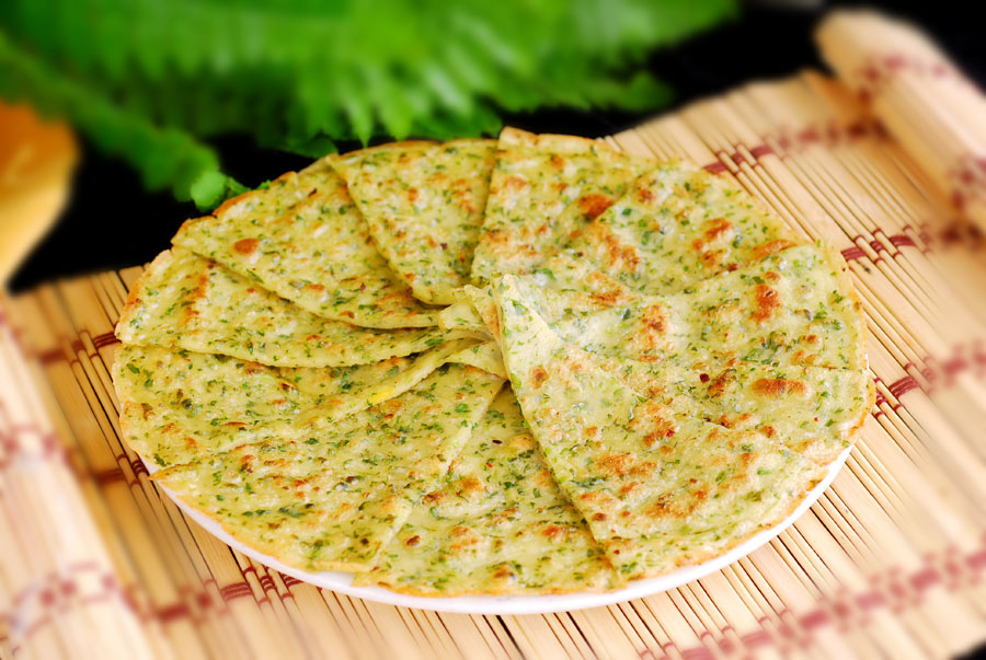 韭菜猪肉煎饼