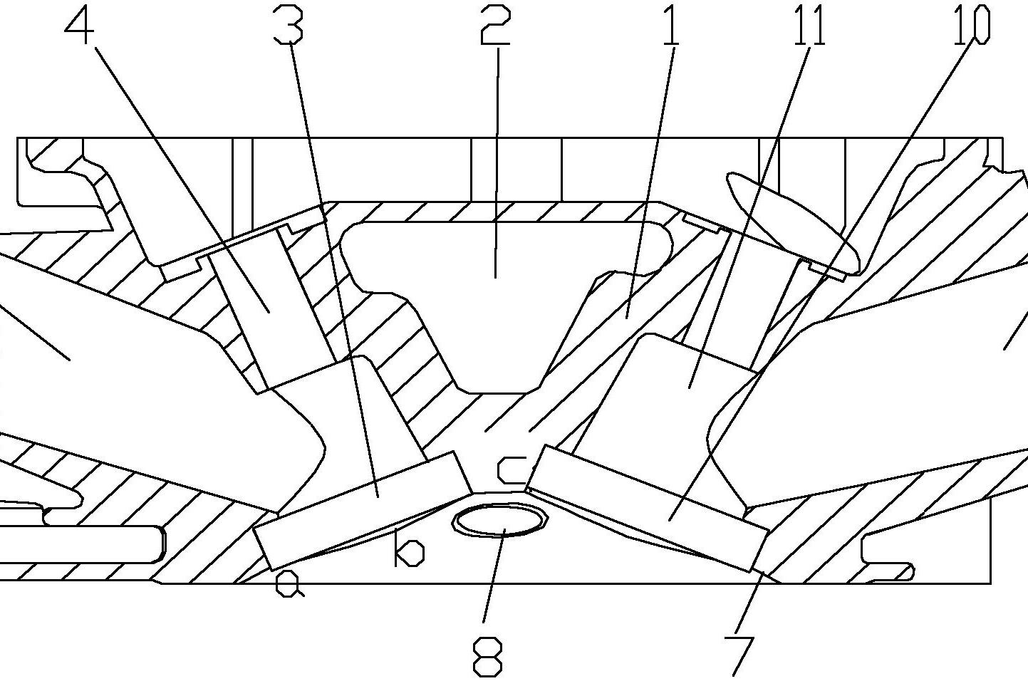 多球面燃烧室的缸头及其汽油机