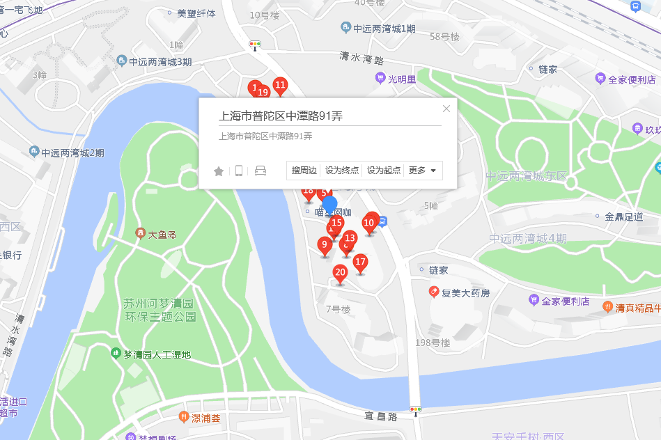  p>中潭路91弄15号位于上海市普陀中远两湾城,共计房屋1户. /p>