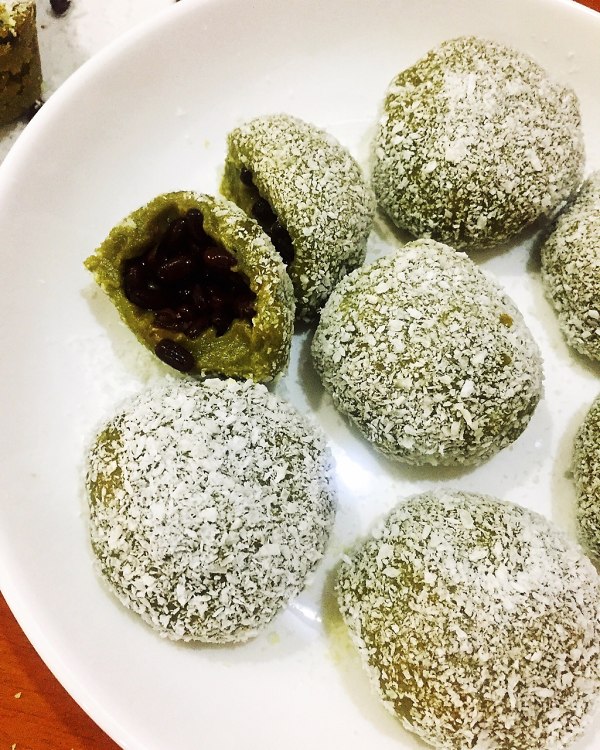 抹茶蜜豆糯米糍