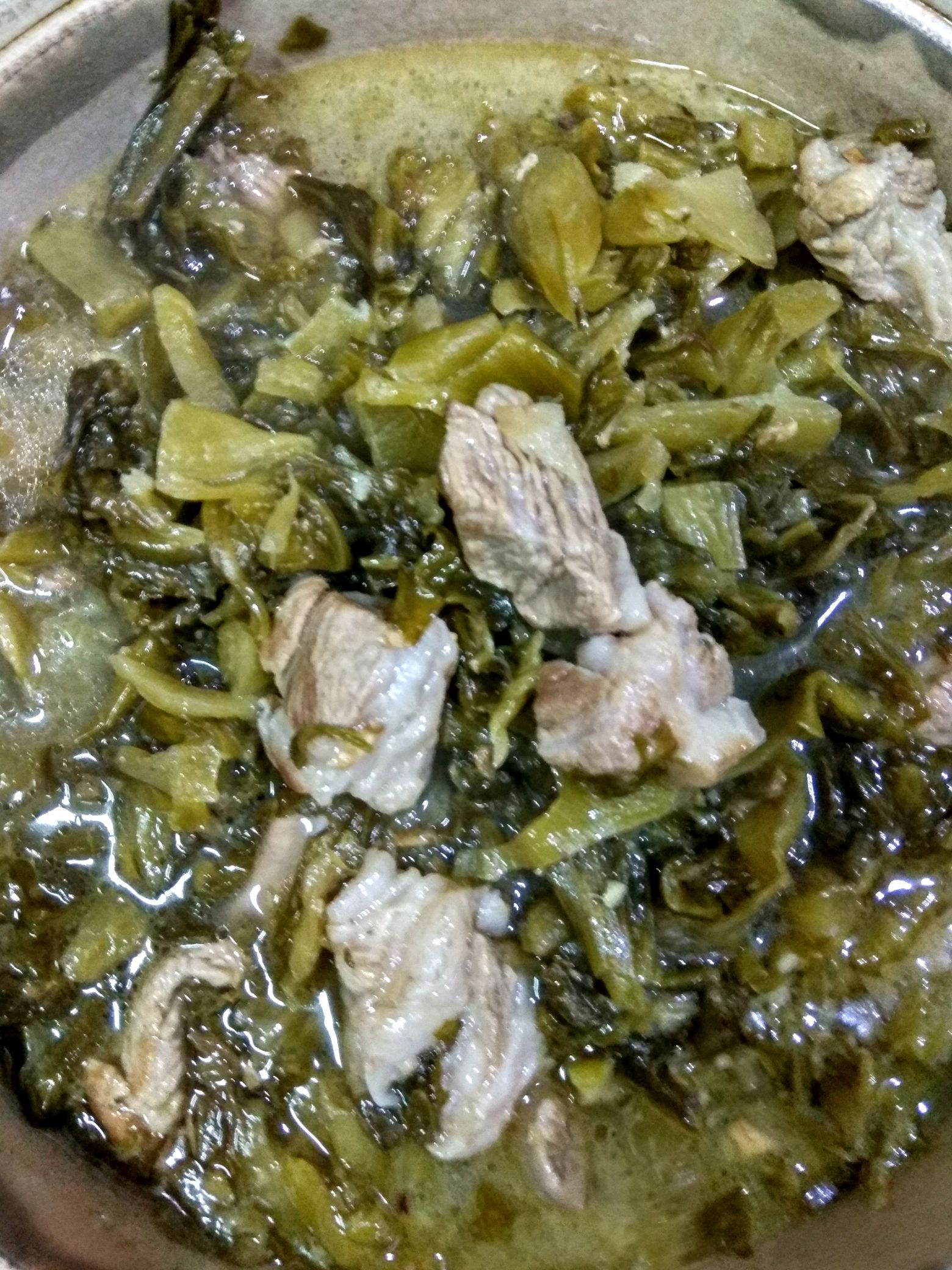 咸菜炖腩肉