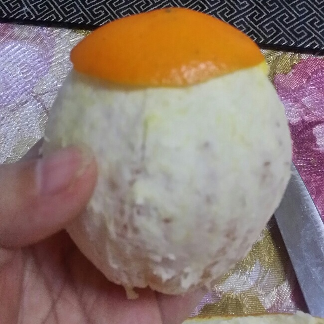 迅速剥橙子不脏手
