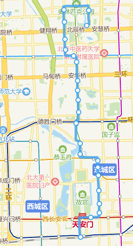  p>北京公交82路运营于北京市朝阳区,东城区,隶属北京公交集团电车分