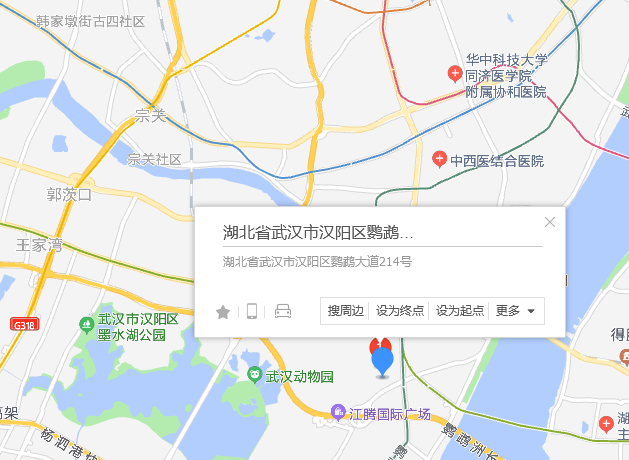 鹦鹉大道214号位于武汉市汉阳钟家村,由武汉市市政建设集团有限