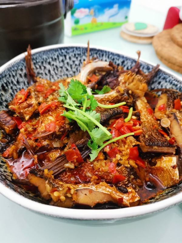 豆豉蒸腊鱼