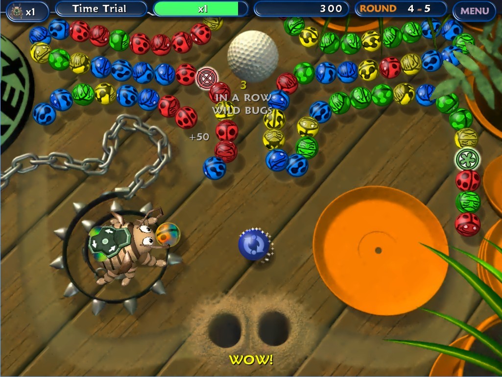  p>祖玛系列作品,游戏中一改常见的青蛙造型,取而代之的是可爱的甲虫