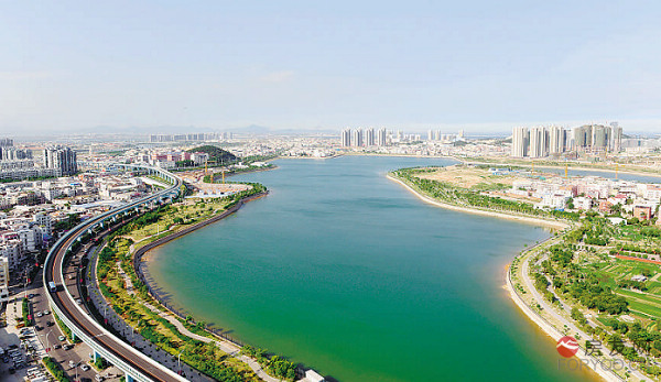 湖边水库,厦门岛东部的水库,特点是商业商务