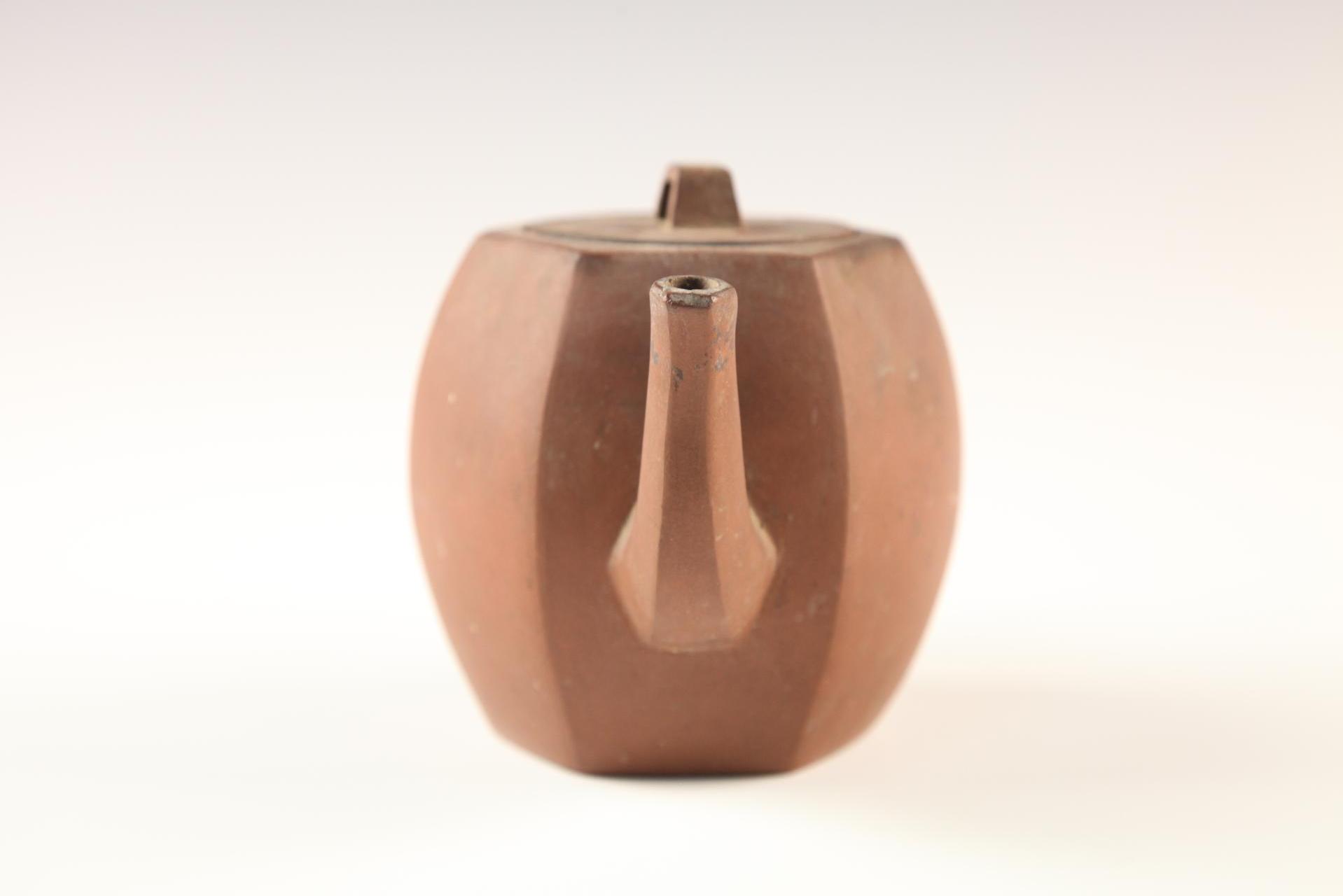 民国六方形紫砂执壶