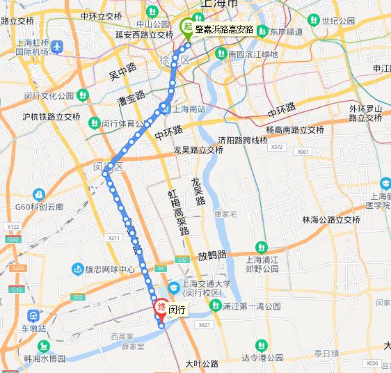  p data-id="gnx9crk4hr">上海公交徐闵线运营于中国上海市徐汇,闵行