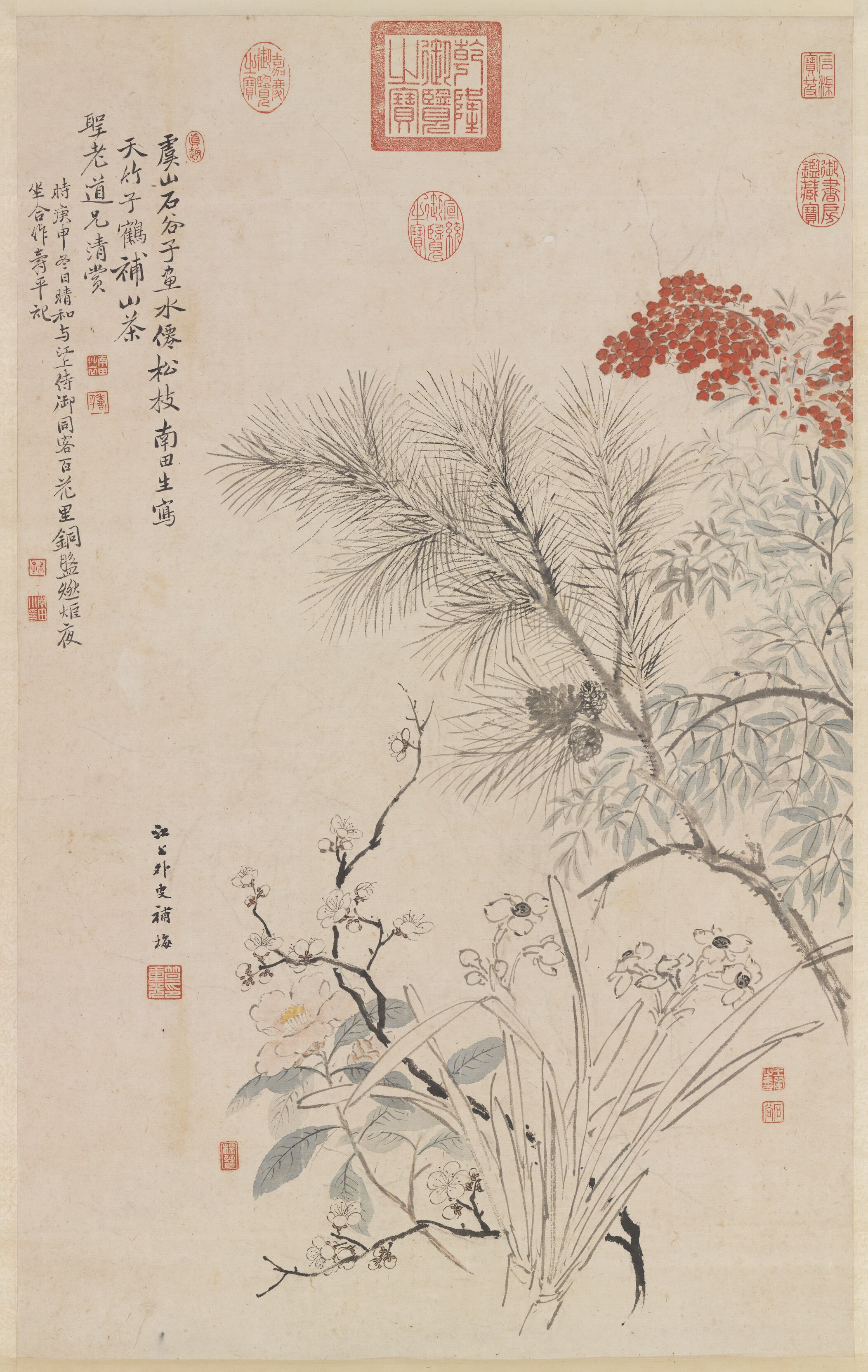 即恽寿平,原名格,字寿平,后以字行,改字正叔,号南田,别号云溪外史,晚