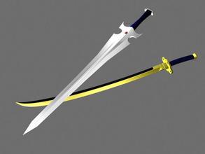  p>天刃刀是漫画《风云》中的兵器,东瀛第一宝刀,紫金所铸,整柄金色.