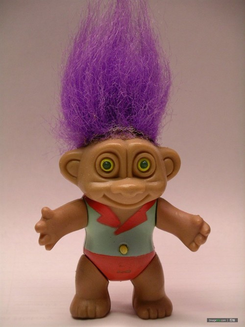  p>印第安毛孩;troll doll由丹麦人thomas dam始创于1959年,作为一种