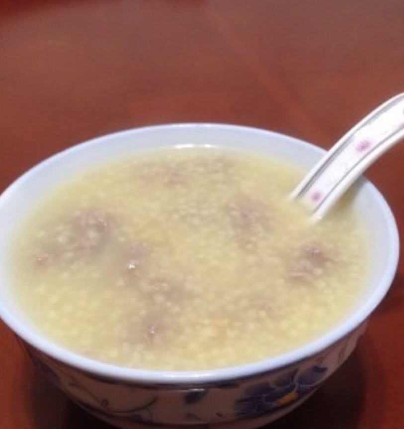干瑶柱肉蓉小米粥
