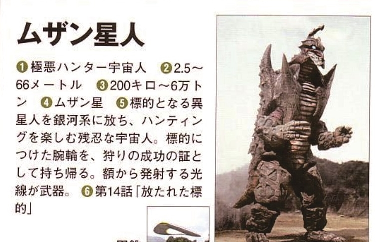 p>极恶猎人木珍星人,特摄剧《迪迦奥特曼》中出现的角色.