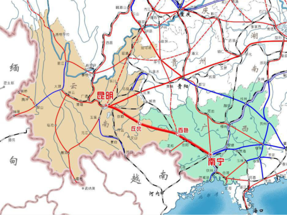  p>南昆高速铁路(nanning-kunming high-speed railway),简称南昆高铁