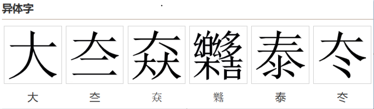 太（汉语文字）_百度百科
