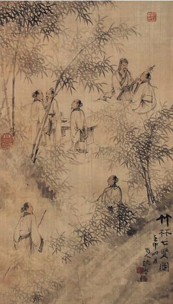 张大千竹林七贤_百度百科