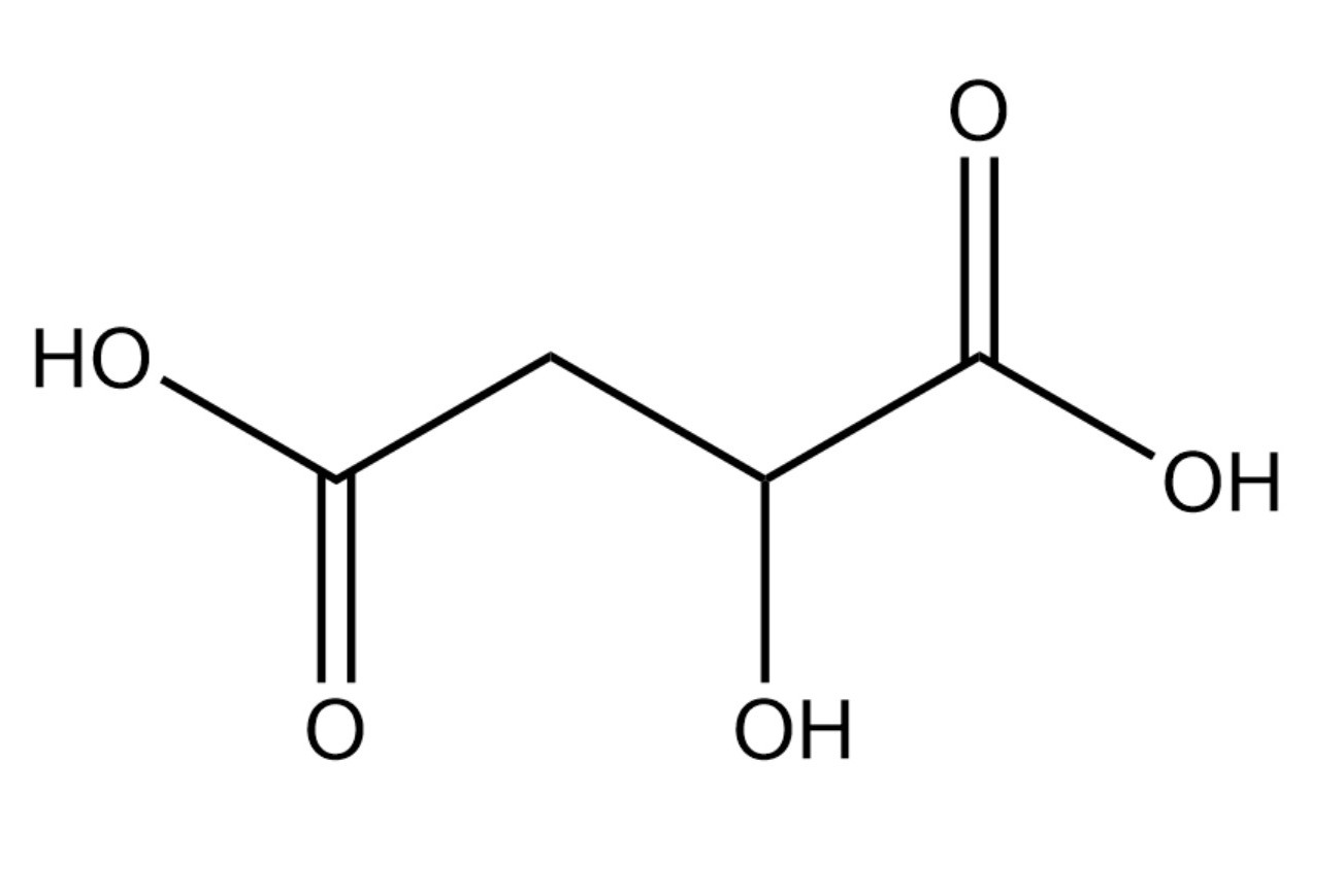  p>苹果酸,又名2-羟基丁二酸,由于分子中有一个 a target="_blank"