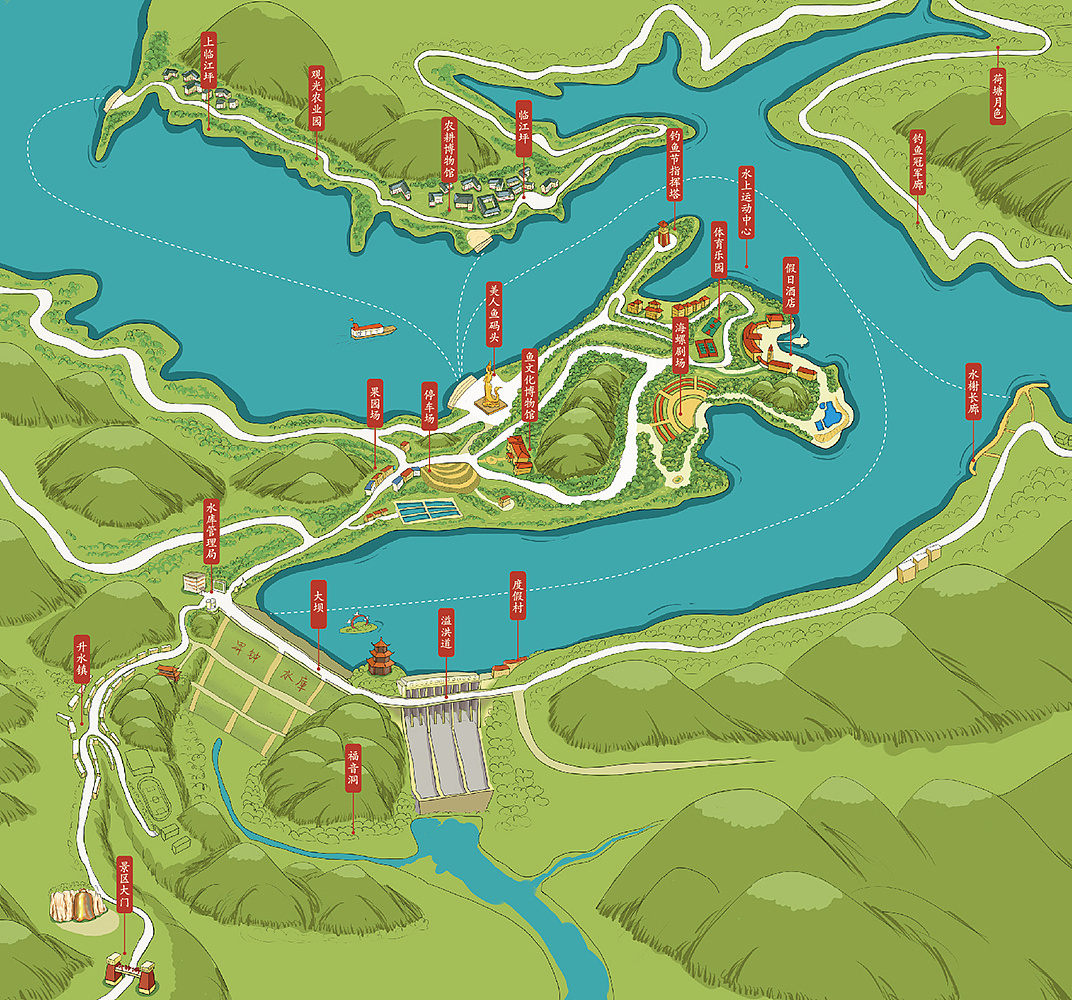 升钟湖景区位于四川省南充市 a target="_blank" href="/item/南部县