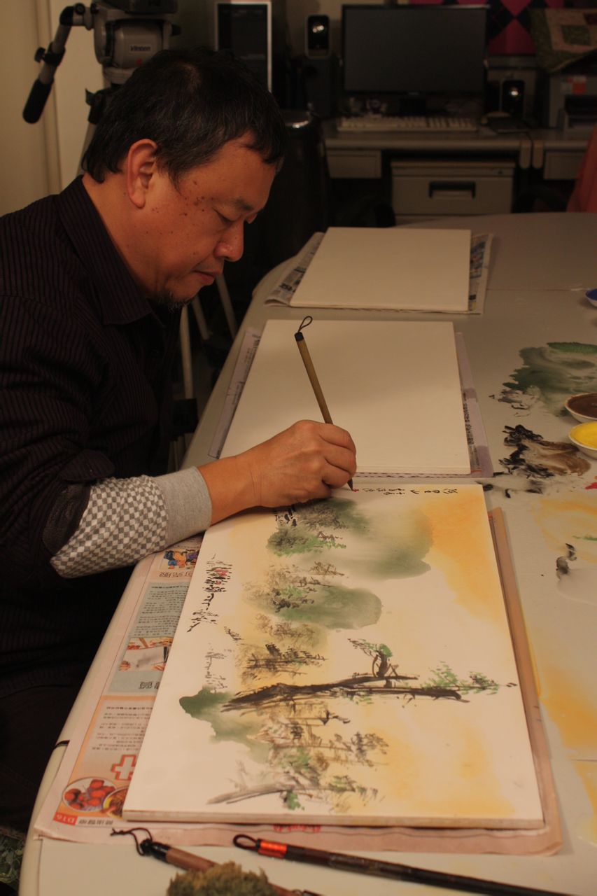  p>李沃源,1957生于福建省金门县,9岁始习中国画,大学时代则专研油画