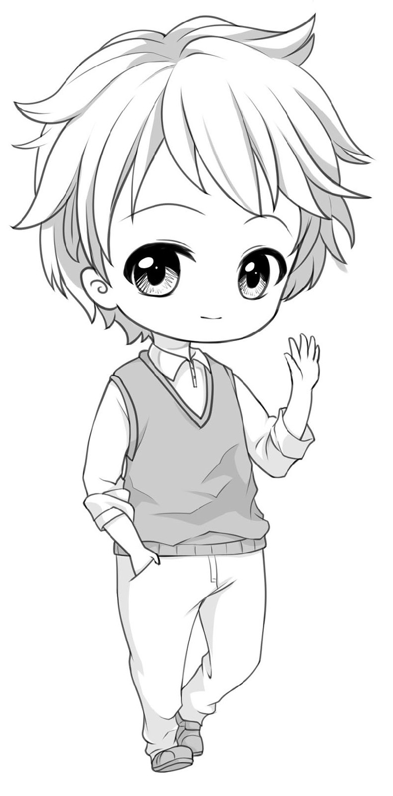 超级漫画素描技法经典360例:q版篇