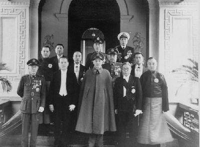 蒋介石接见外宾摄影处